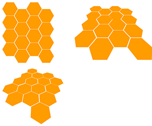 300x250 drawing lots of hexagons and distorting them - Drawing Lots