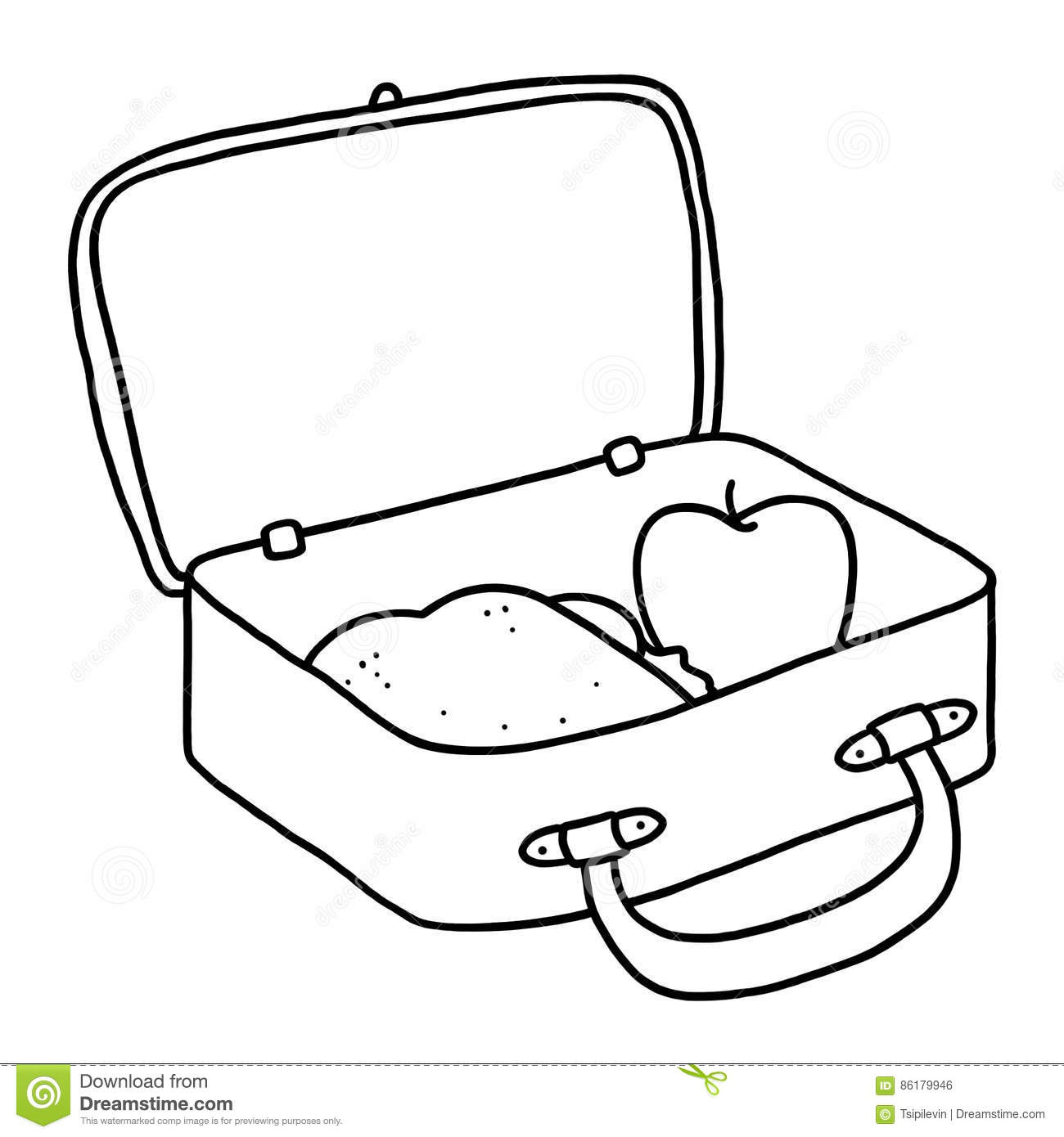 1300x1390 lunch drawing coloring - Drawing Lunch