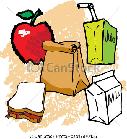 430x470 school lunch kids drawings of school lunch items - Drawing Lunch