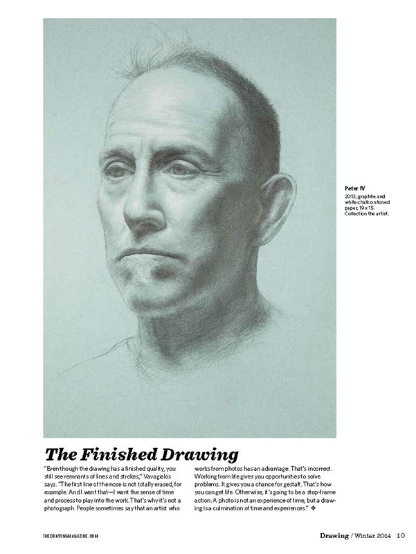 601x800 drawing magazine costa vavagiakis drawing a portrait on toned - Drawing Magazine
