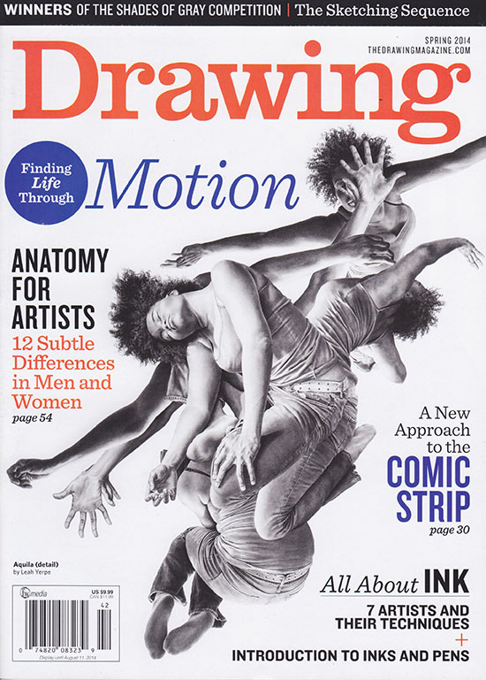 550x769 drawing magazine cover and feature leah yerpe artist - Drawing Magazine