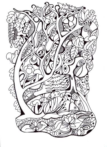375x515 Magic Forest Drawing - Drawing Magic