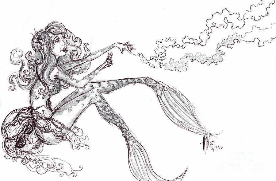 900x589 Mermaid Magic Drawing - Drawing Magic