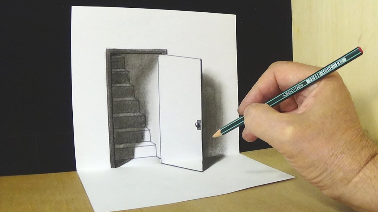 1280x720 The Door Illusion - Drawing Magic