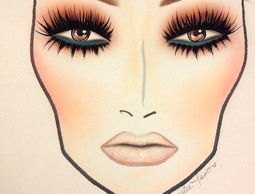 500x381 Makeup Drawing Make Up Eye On Paper Easysurfer - Drawing Makeup On Paper