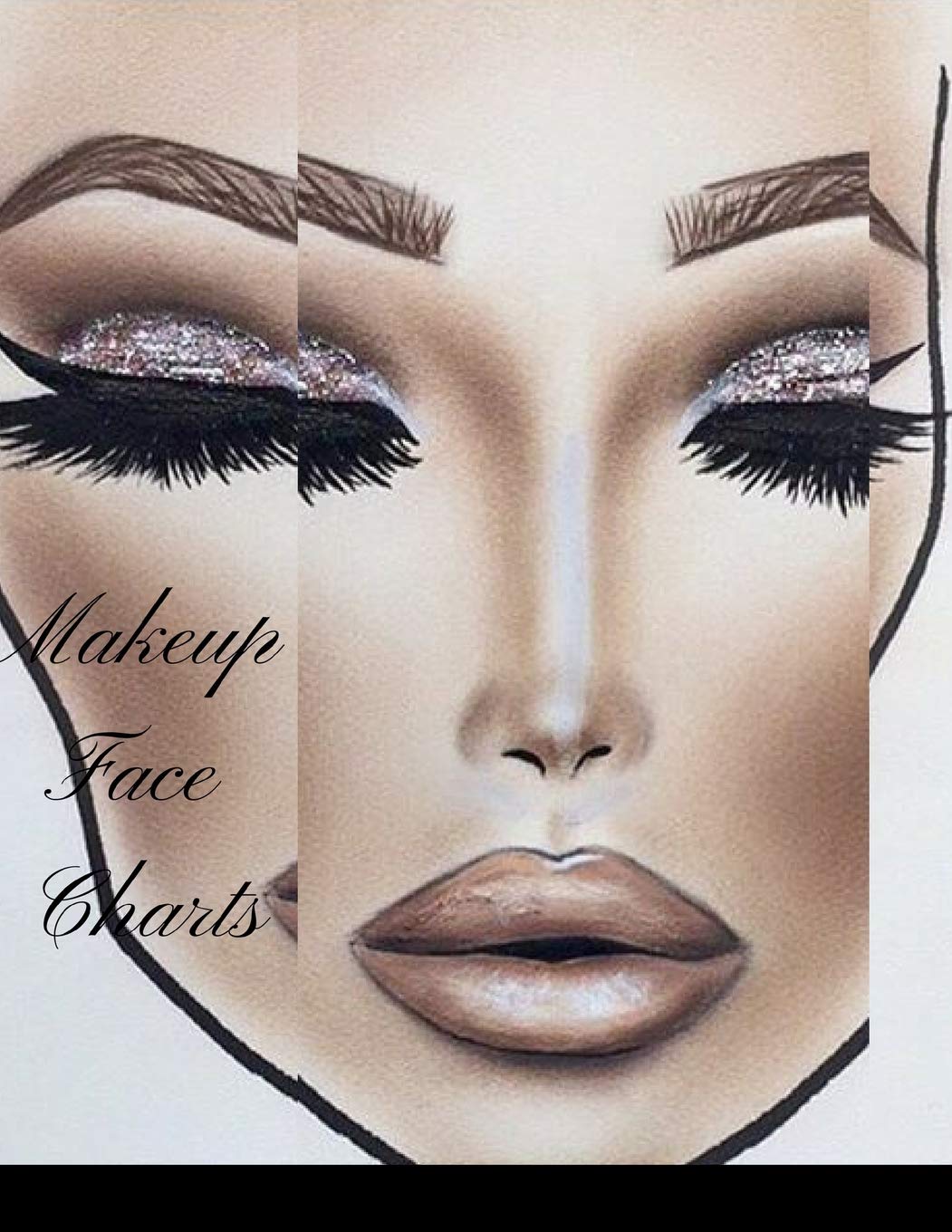 How To Draw Makeup Face Charts Makeup Vidalondon
