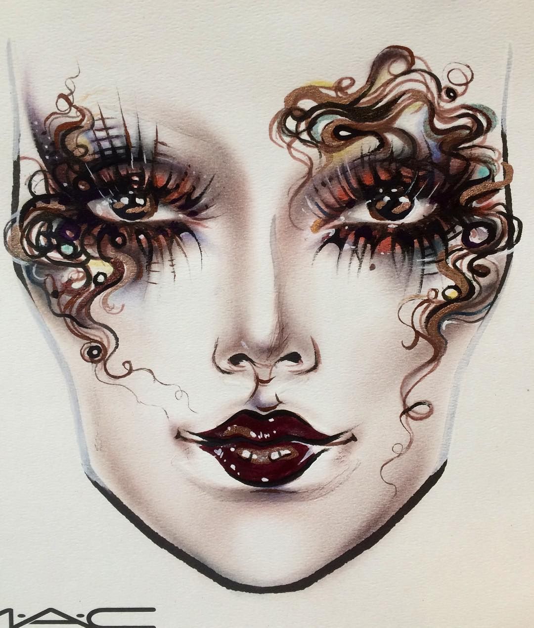 Drawing Makeup On Paper at Explore collection of