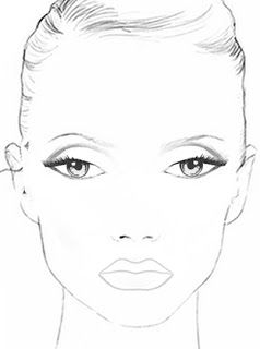 238x320 Blanco Facecharts, To Create Makeup Looks On Paper Great - Drawing Makeup On Paper