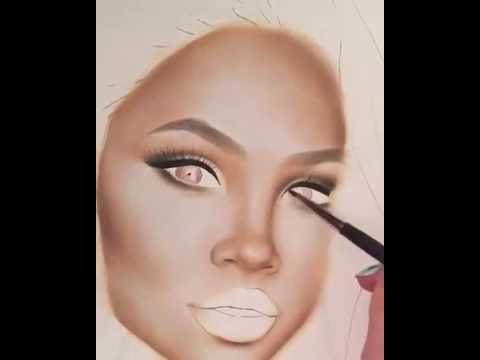 480x360 Drawing With Makeup Challenge - Drawing Makeup On Paper