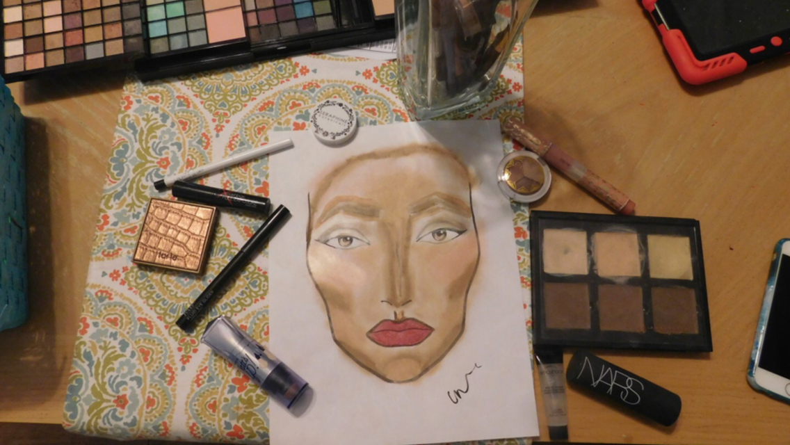 Drawing Makeup On Paper at Explore collection of