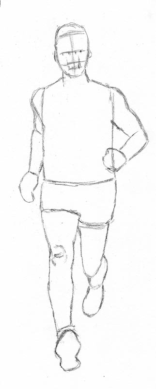 322x800 How To Draw A Man Running Let's Draw People - Drawing Man