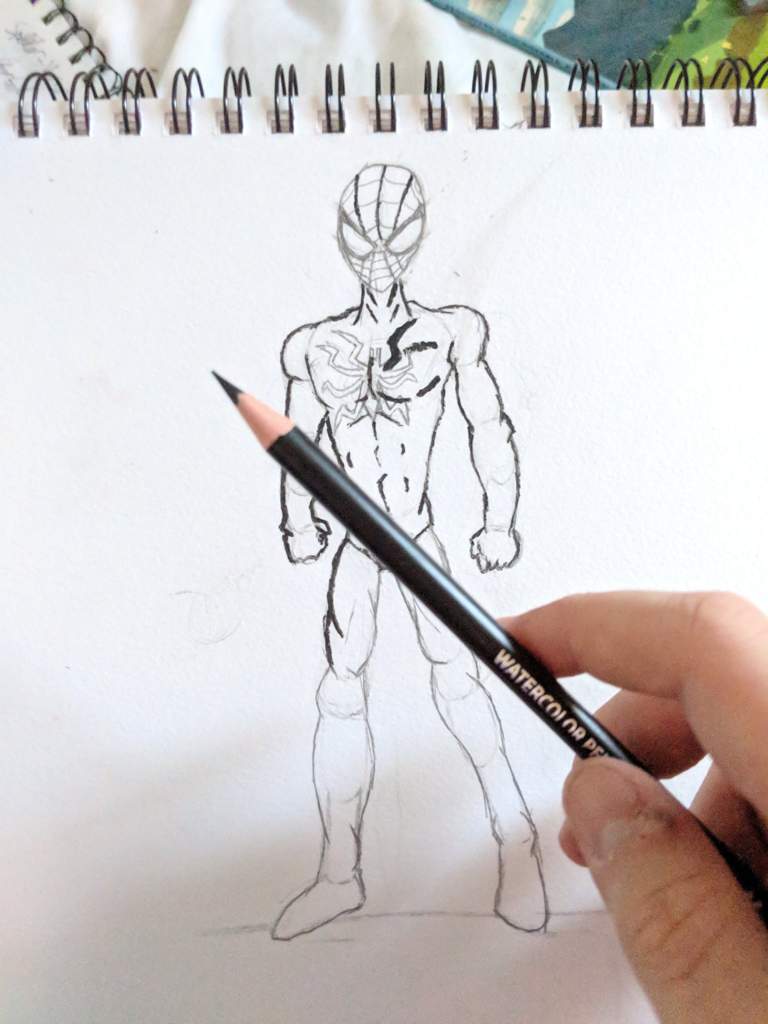 768x1024 Update I'm Drawing The Spider Armour Mark Which Spider Man Wore - Drawing Man Game