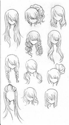 Drawing Manga Hair At Paintingvalley Com Explore Collection Of