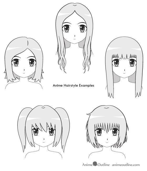 560x650 How To Draw Anime And Manga Hair - Drawing Manga Hair