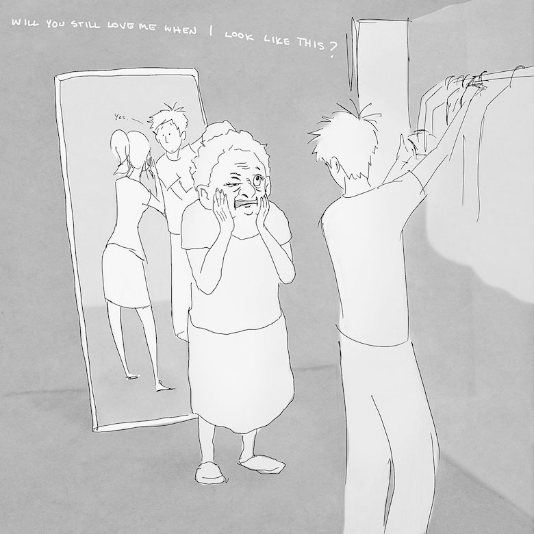 780x780 husband shares precious moments spent with wife - Drawing Me