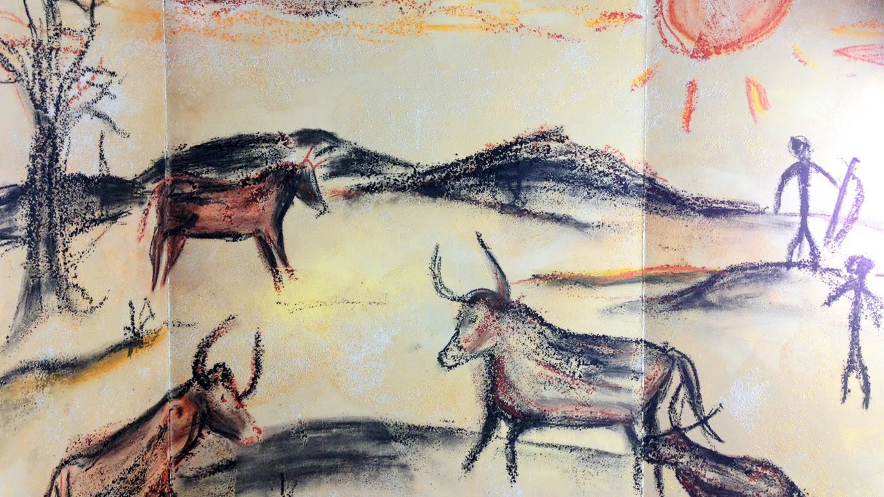 1280x720 Prehistoric Cave Painting - Drawing Media