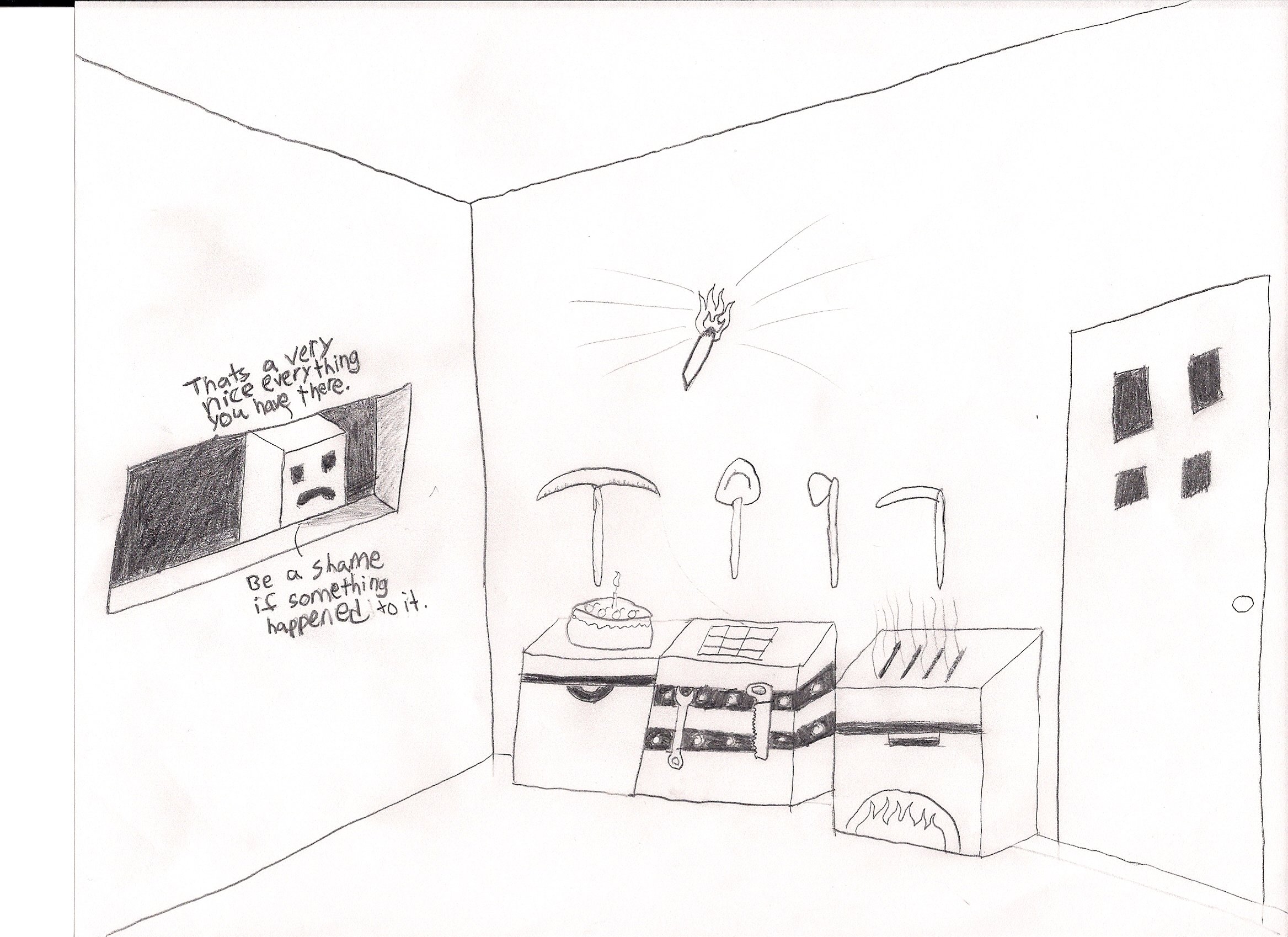 2335x1698 Minecraft Drawing - Drawing Minecraft