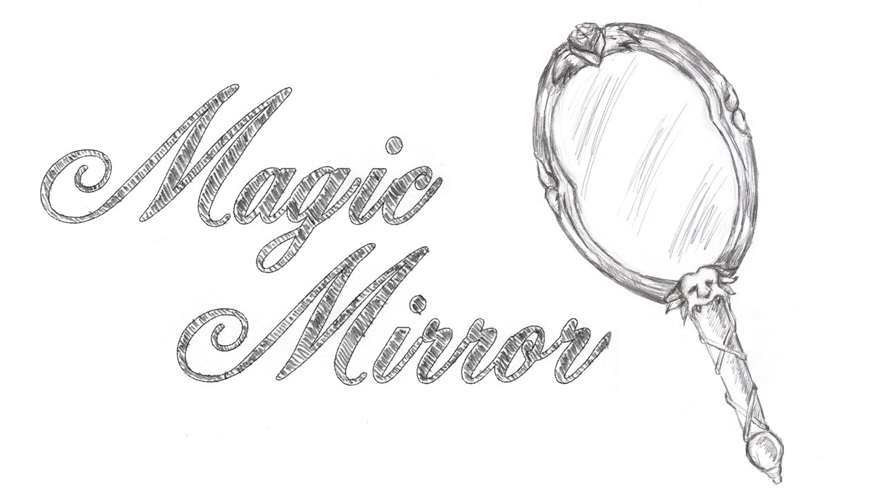 1280x720 Speed Drawing The Magic Mirror From Disney Beauty And The Beast - Drawing Mirror
