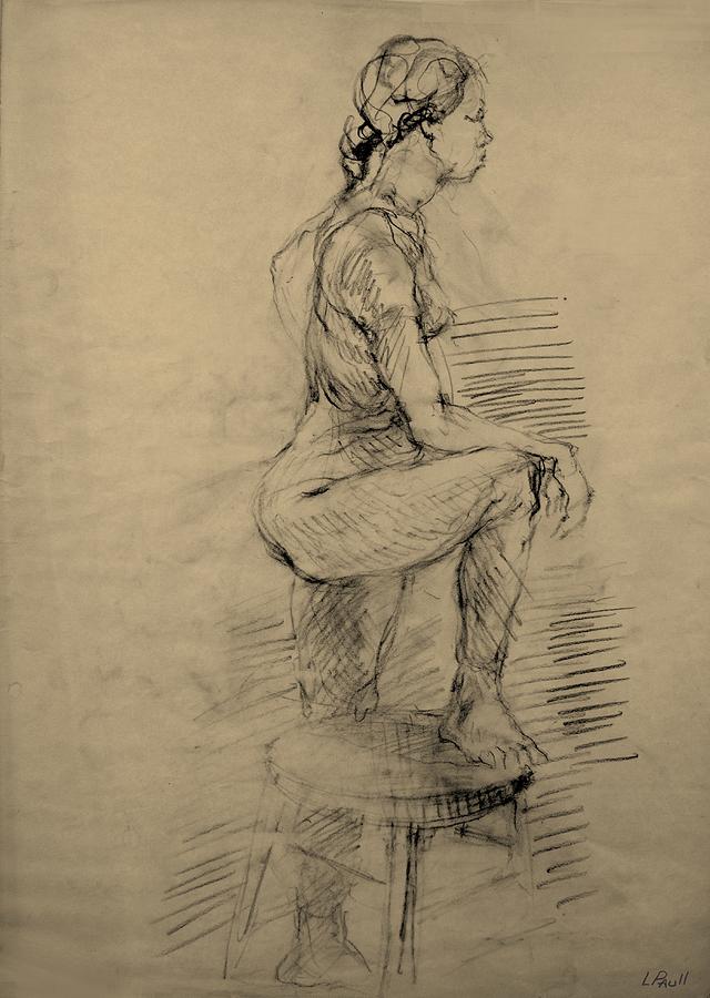 640x900 Female Model Posing Drawing - Drawing Model Poses