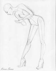 196x250 practicing drawing model poses - Drawing Model Poses