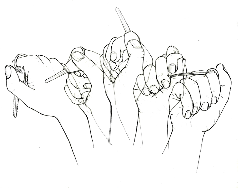 1000x791 Marek Mutch Object In Hand Contour Movement - Drawing Motion