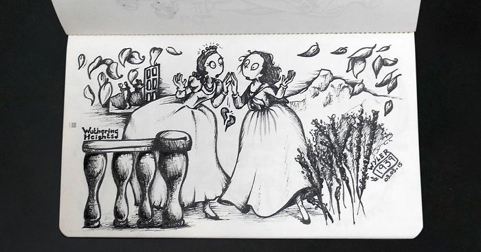 700x367 i drew movie scenes that inspire me bored panda - Drawing Movie