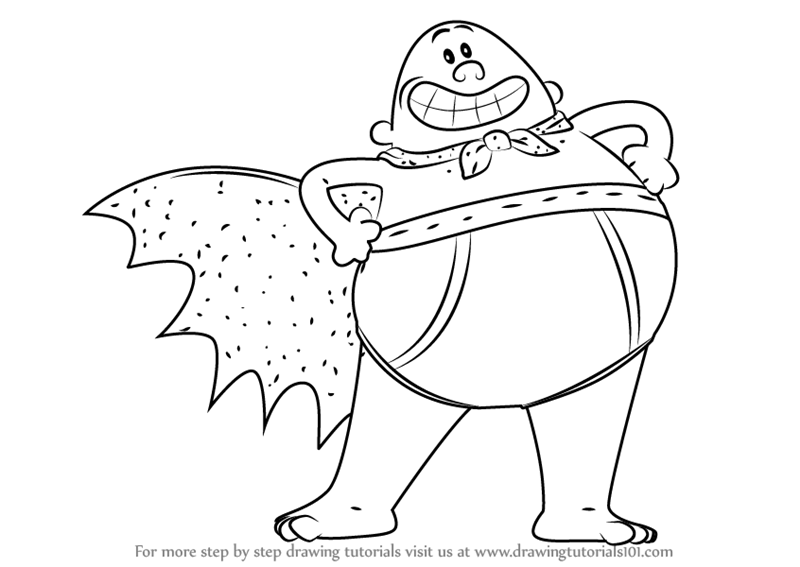 800x567 learn how to draw captain underpants from captain underpants movie - Drawing Movie