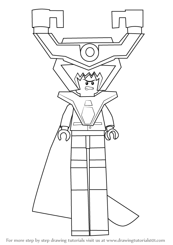 598x845 Learn How To Draw Lord Business From The Lego Movie - Drawing Movie