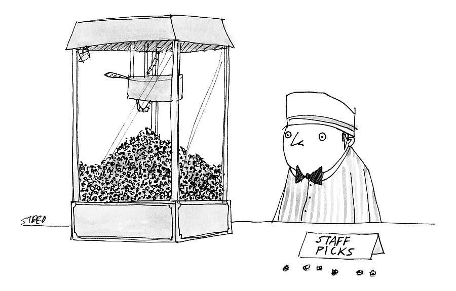 900x575 Movie Theater Attendant Selling Popcorn Drawing - Drawing Movie