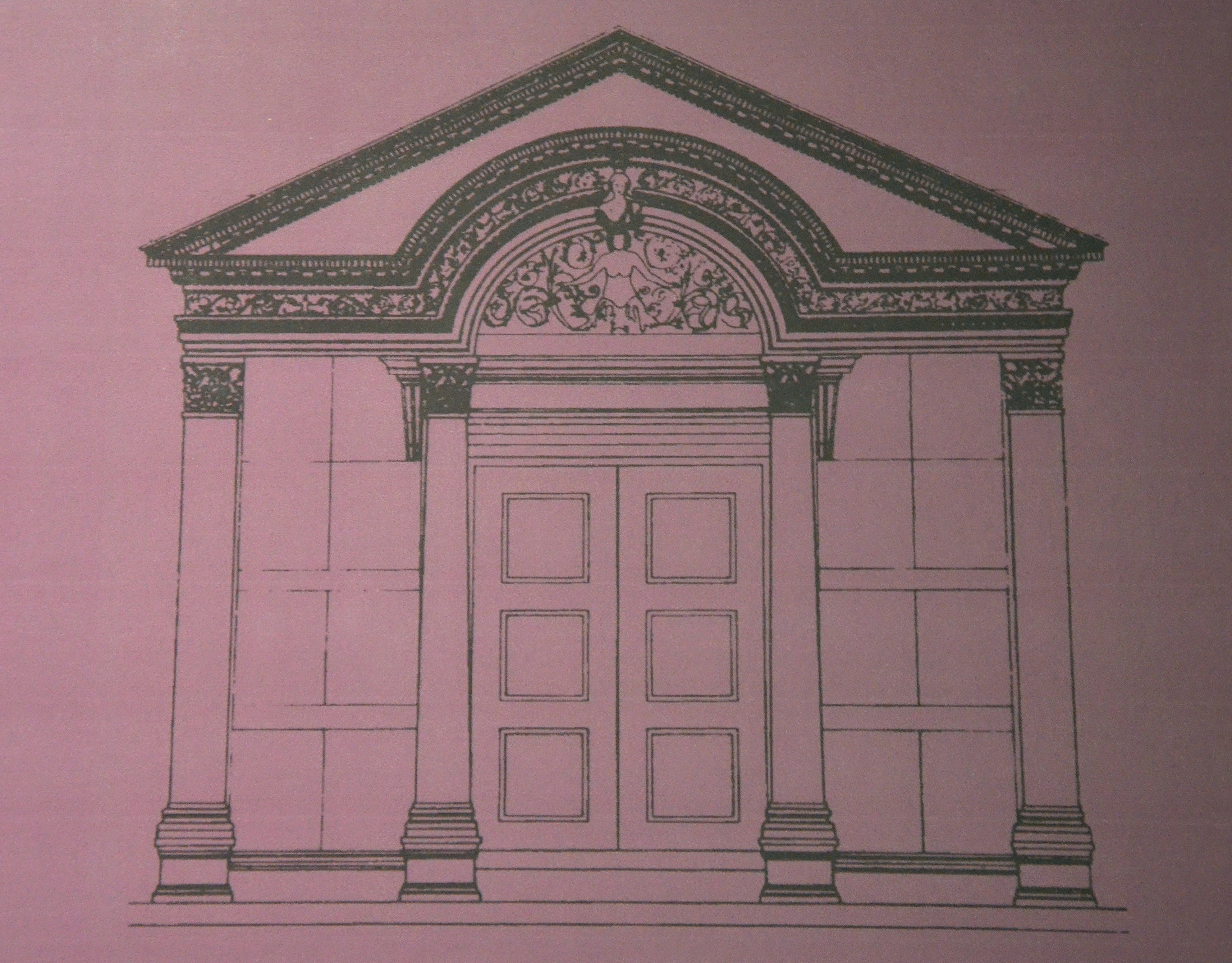 3965x3100 filedrawing of the temple of hadrian - Drawing Museum