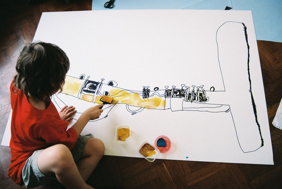 550x369 a cheerful orchestra and other ideas for drawing music - Drawing Music