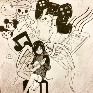 320x320 if only music and drawing could solve all my problems - Drawing Music