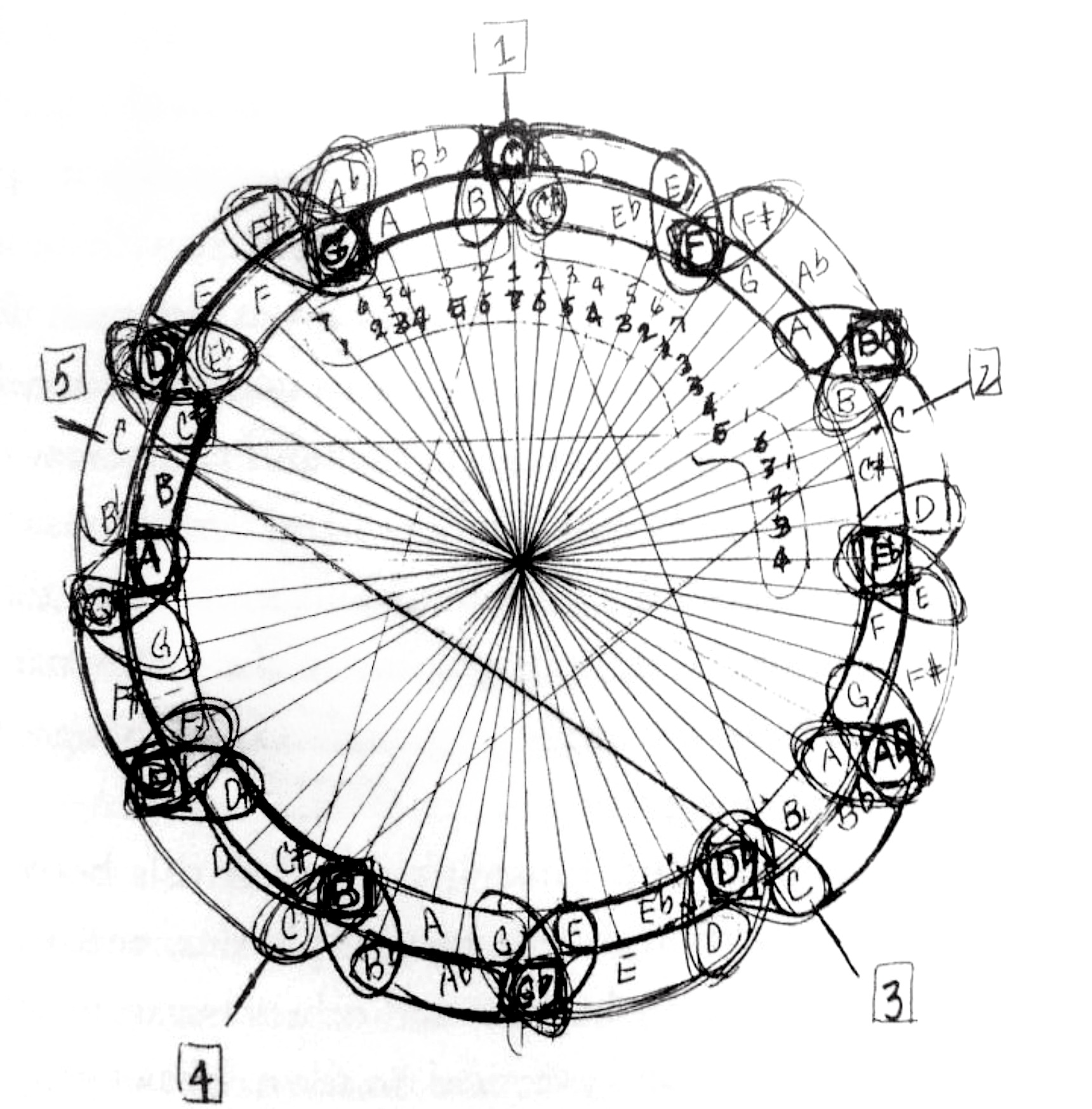 1720x1747 john coltrane's drawing of the mathematical soul of music - Drawing Music