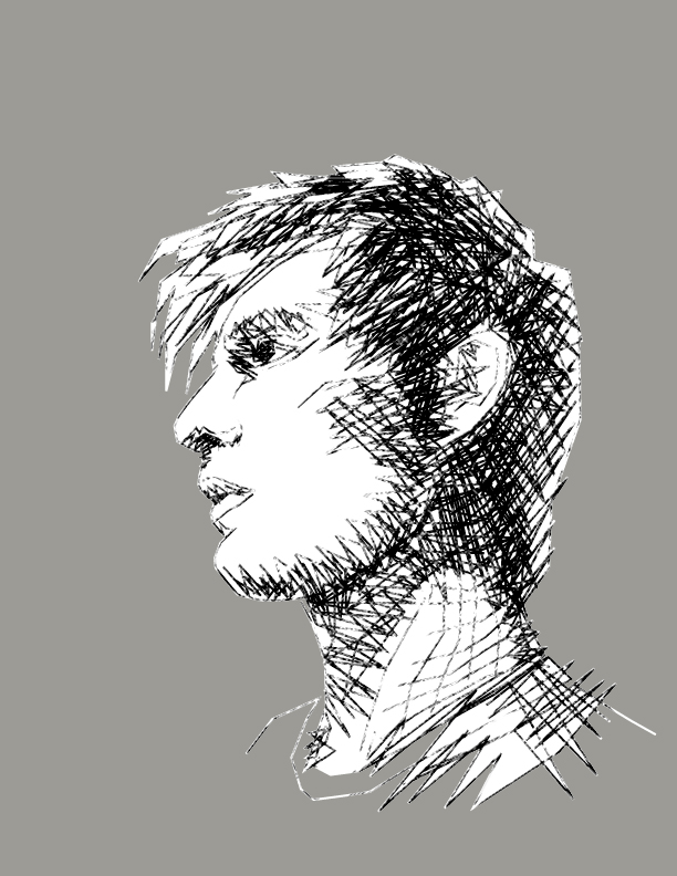 612x792 Real Reality Drawing Of My Face Using Only Straight Lines - Drawing My Face