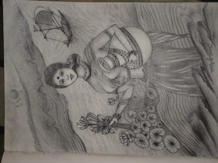 825x619 My Pencil Drawing Touchtalent - Drawing My Photo In Pencil