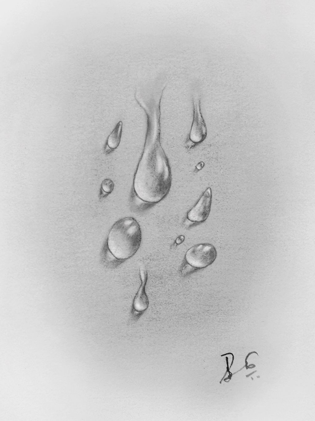1024x1365 My Pencil Drawing Water Drops - Drawing My Photo In Pencil