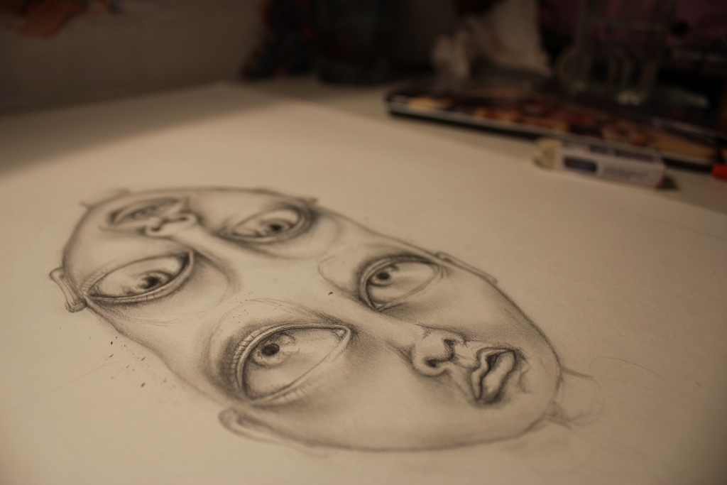 1024x683 My Pencil Drawing In Progress - Drawing My Photo In Pencil