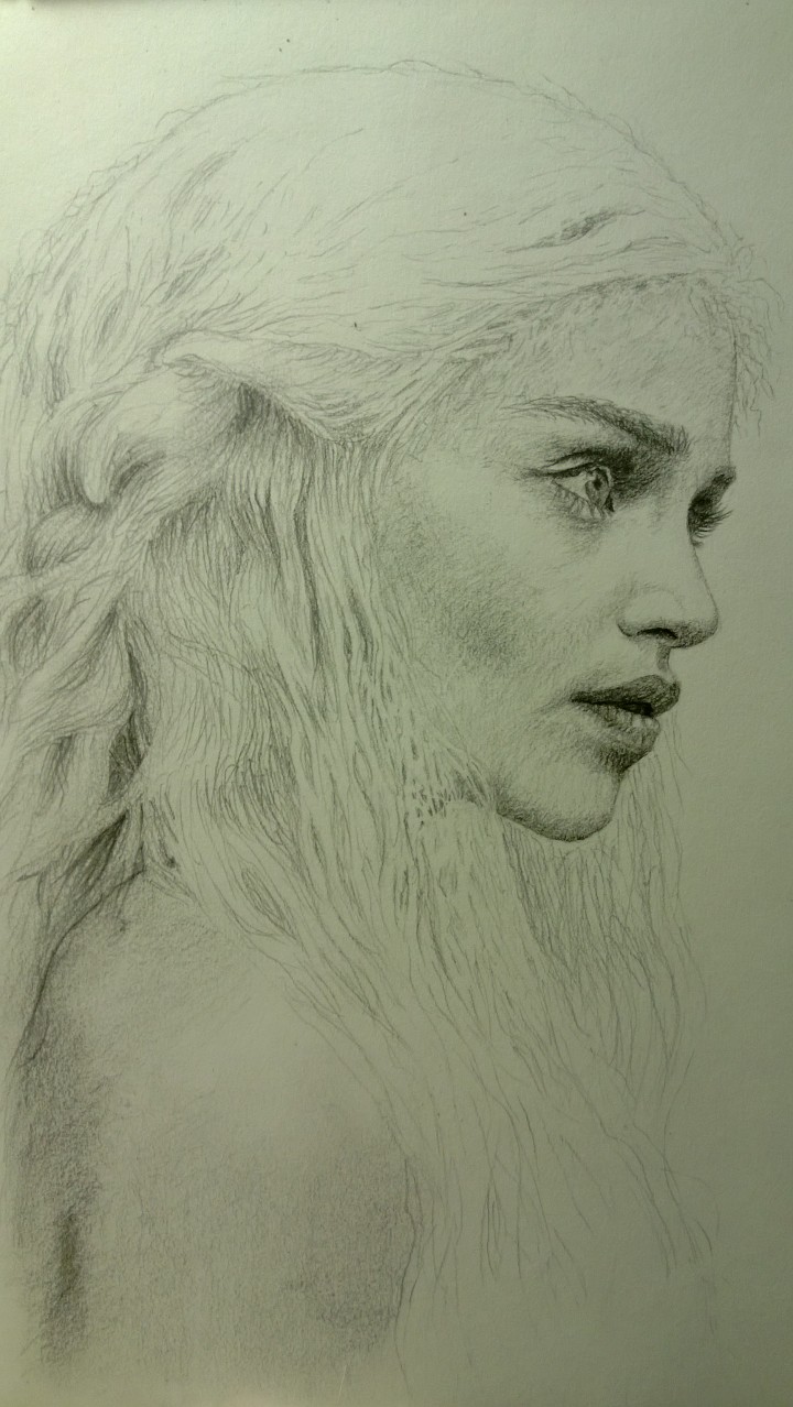 720x1278 My Pencil Drawing Of Daenerys Targaryen - Drawing My Photo In Pencil