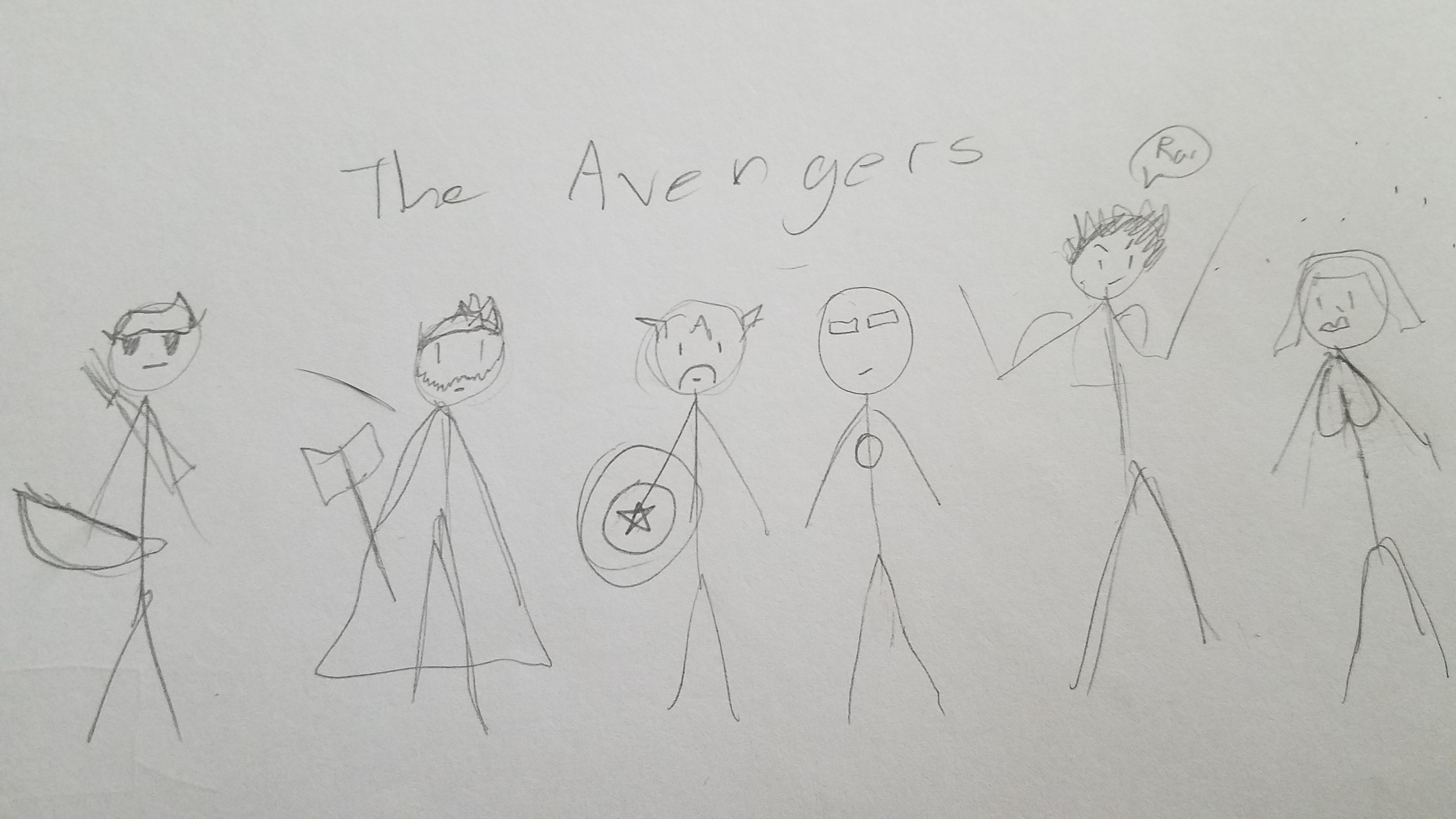 4032x2268 My Pencil Drawing Of The Avengers Marvelstudios - Drawing My Photo In Pencil