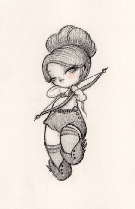 449x697 Original Pencil Drawing My Little Love Anarkitty Pop - Drawing My Photo In Pencil
