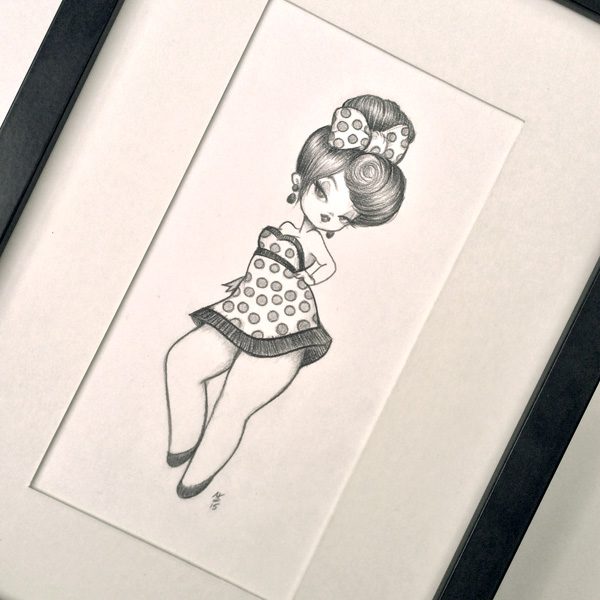 600x600 Original Pencil Drawing My Tiny Dancer Anarkitty Pop - Drawing My Photo In Pencil