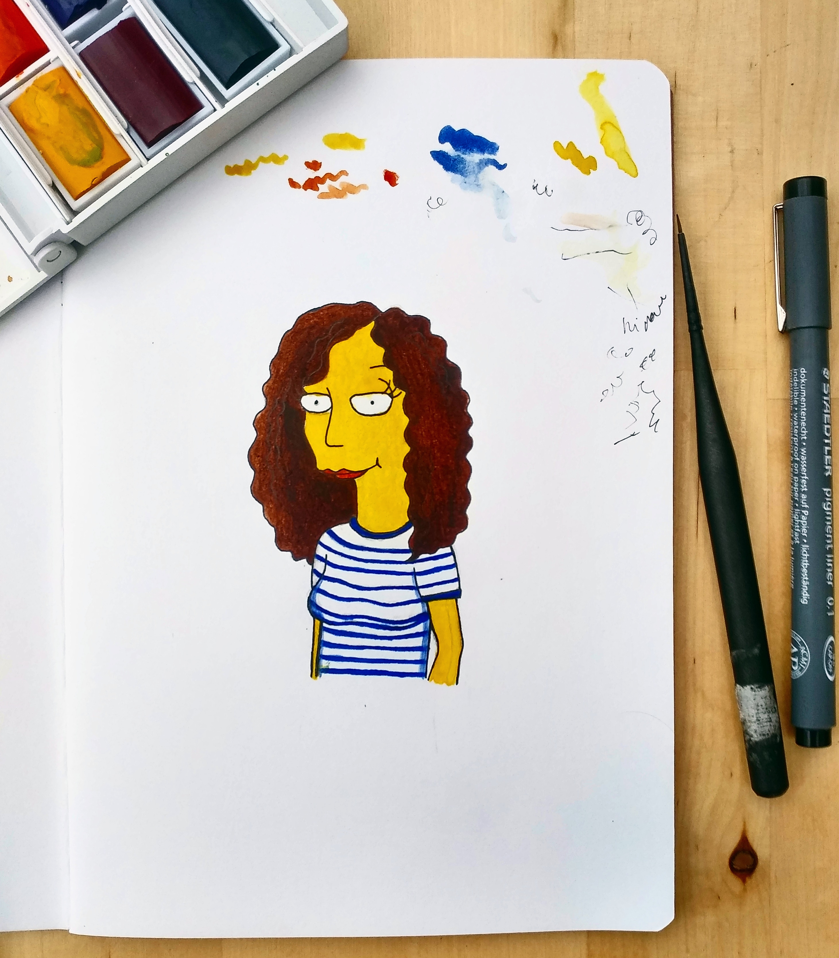 2923x3340 Drawing Myself As A Simpsons Character Thesimpsons - Drawing Myself