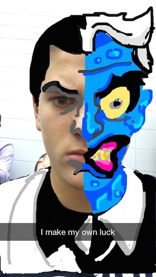 320x568 I'm Into Drawing Myself As Characters On Snapchat - Drawing Myself