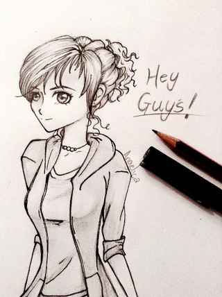 320x428 Just A Drawing Of Myself - Drawing Myself