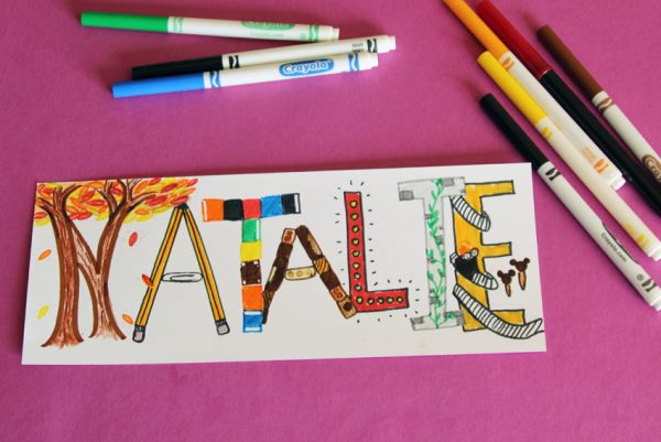 600x401 Drawing With Kids Illustrated Names Make And Takes - Drawing Names