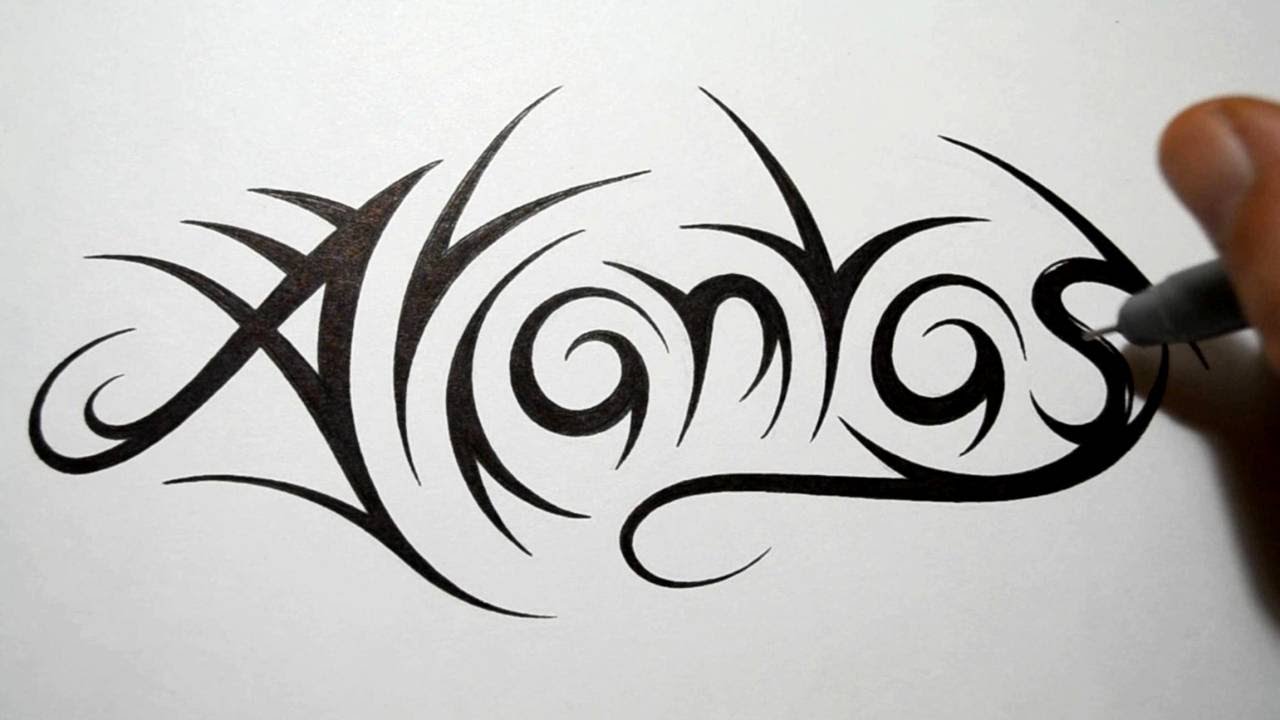 1280x720 How To Draw Tribal Names - Drawing Names