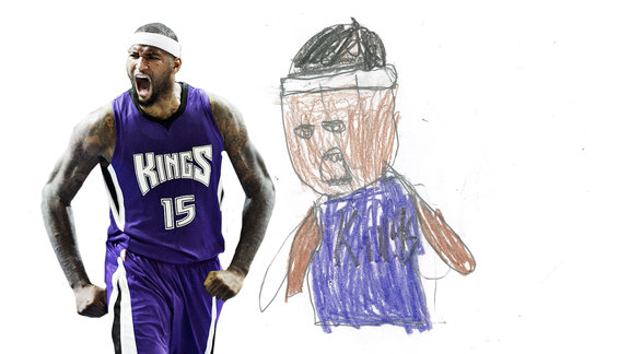 576x324 kings guess kids' drawings of teammates sacramento kings - Drawing Nba Players
