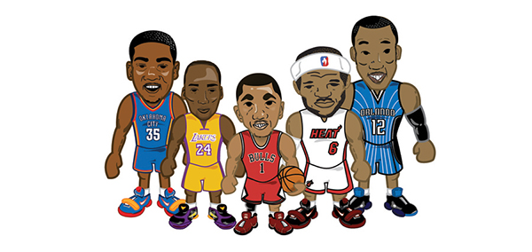 600x284 Nba Player Drawings - Drawing Nba Players