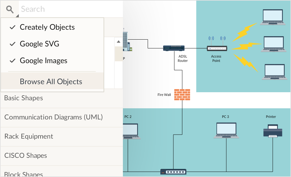 940x572 Network Diagram Software To Quickly Draw Network Diagrams Online - Drawing Network Diagram