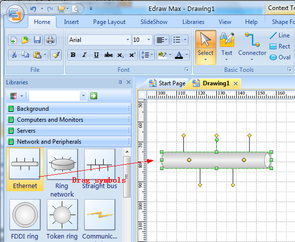 592x485 Draw Network Diagram Based On Templates And Examples - Drawing Network Diagram